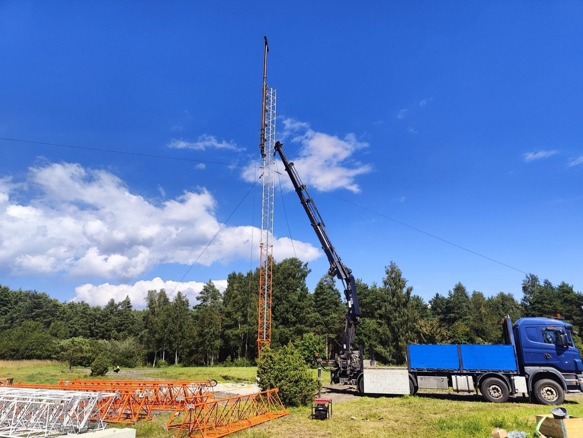 Masti ehitus - Eltove OÜ sidemasti montaaž