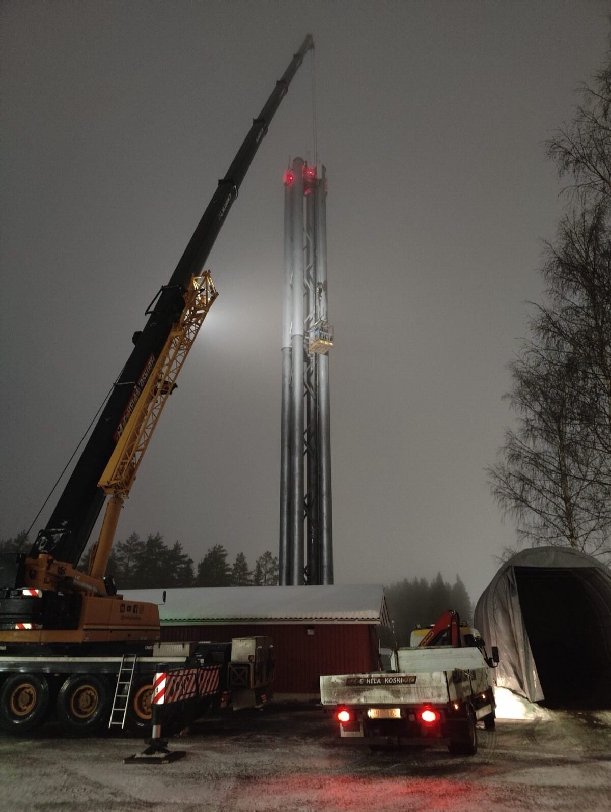 Mobiilsidevõrgu ehitus - tugijaam valmis